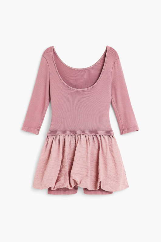 Rochie combinata din tricot