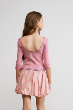 Rochie combinata din tricot