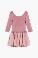 Rochie combinata din tricot