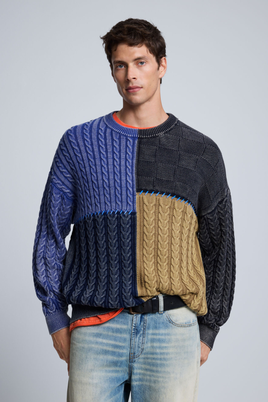 Pulover patchwork