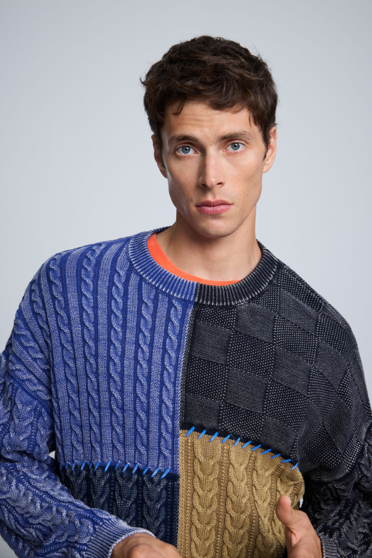 Pulover patchwork