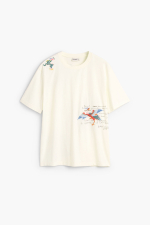 Tricou crem imprimat
