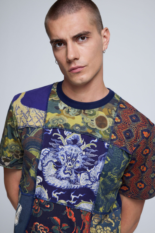 Tricou Patchwork Imprimat