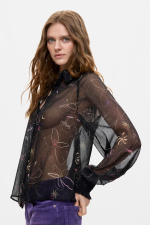 BLUZA SEMITRANSPARENTA