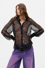 BLUZA SEMITRANSPARENTA