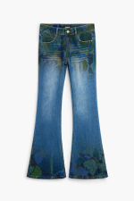 Pantaloni evazati din denim M. C. Lacroix