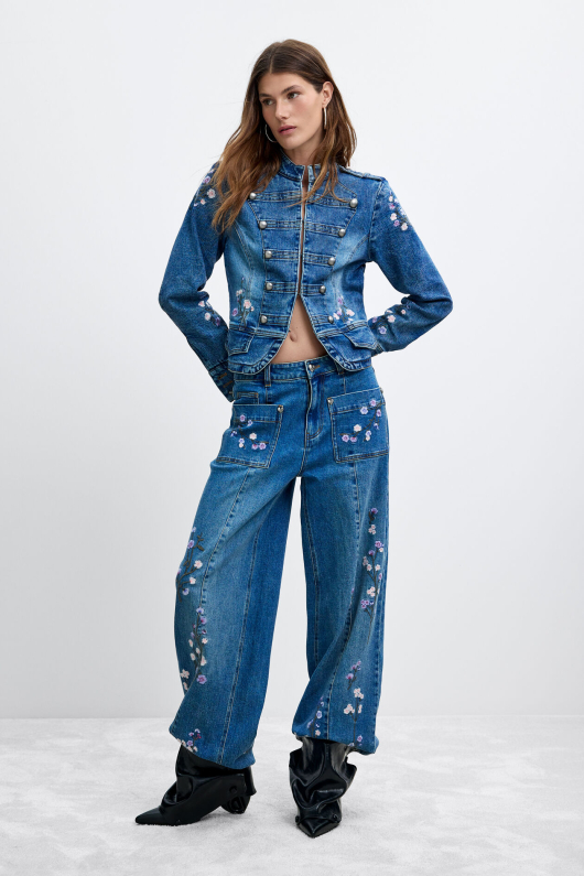 Pantaloni regular din denim M.C. Lacroix
