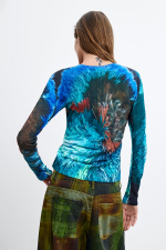 PULOVER CU PRINT by M. C. Lacroix