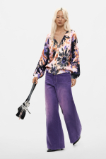 Cardigan cu imprimeu floral