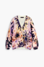 Cardigan cu imprimeu floral