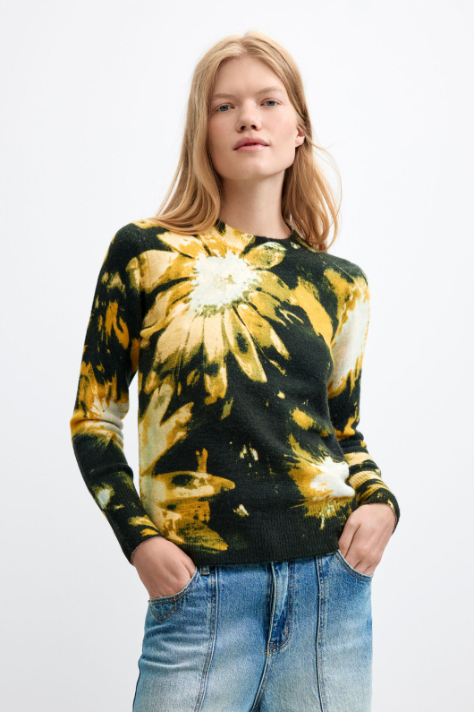 PULOVER CU PRINT FLORAL