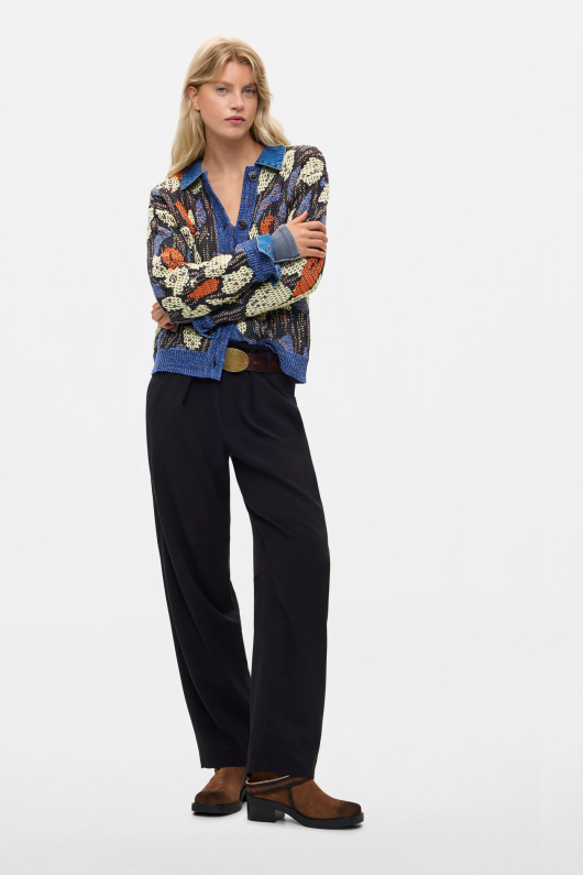 JACHETA TRICOT CU DENIM