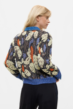 JACHETA TRICOT CU DENIM