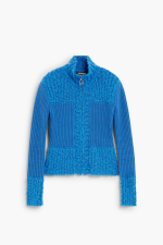 CARDIGAN ALBASTRU CU FERMOAR