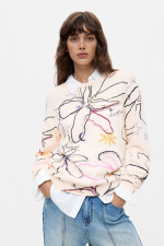 Hanorac cu imprimeu floral