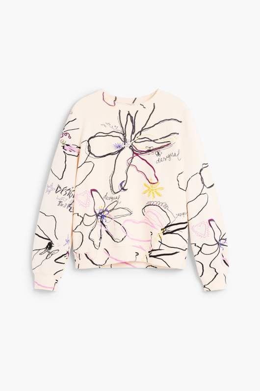 Hanorac cu imprimeu floral