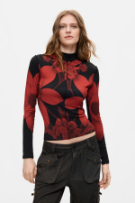 BLUZA CU PRINT FLORAL