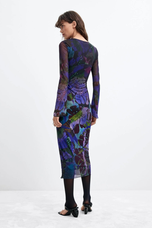 Rochie din tul imprimat by M. C. Lacroix