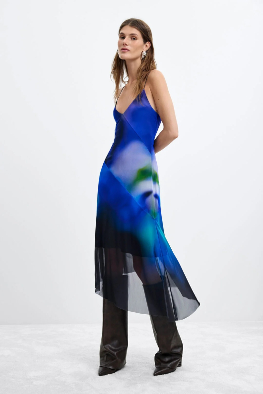 Rochie din tul imprimat by M. C. Lacroix