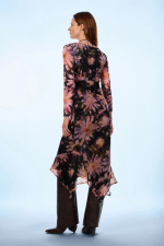 ROCHIE DIN VOAL CU PRINT FLORAL