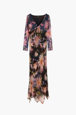 ROCHIE DIN VOAL CU PRINT FLORAL