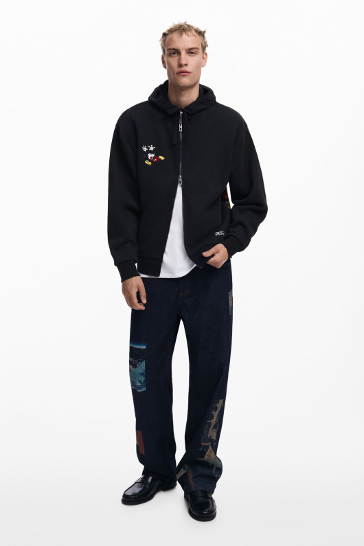 HANORAC NEGRU CU PRINT DISNEY