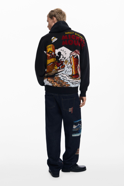 HANORAC NEGRU CU PRINT DISNEY