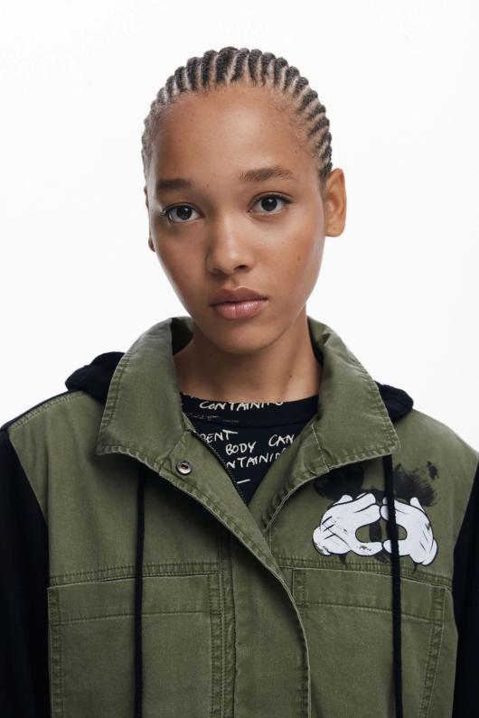 JACHETA PARKA CU PRINT MICKEY