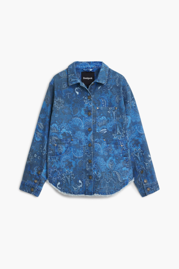 CAMASA DENIM CU PRINT