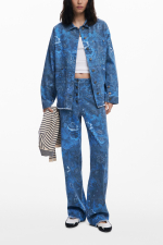 CAMASA DENIM CU PRINT