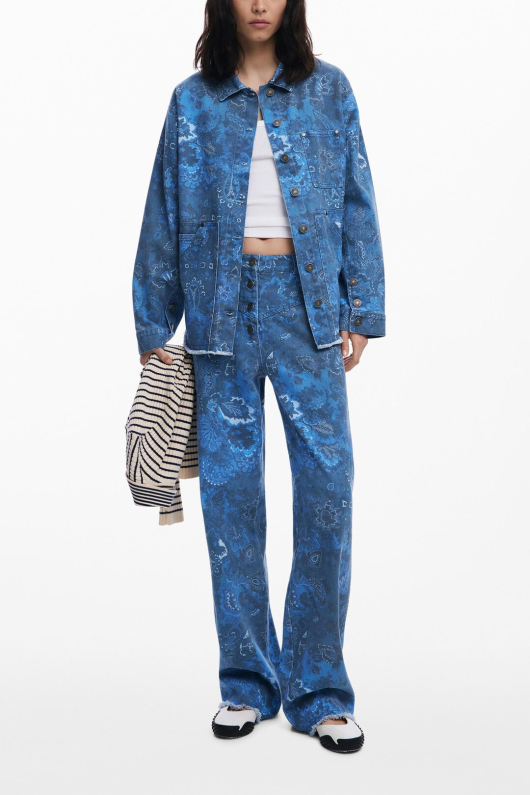 CAMASA DENIM CU PRINT