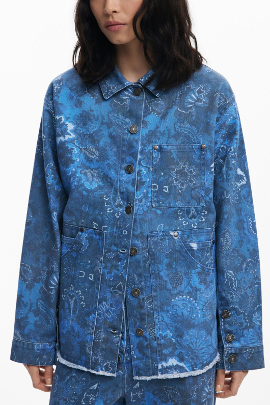 CAMASA DENIM CU PRINT