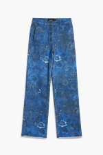 PANTALONI DENIM CU PRINT