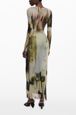 ROCHIE LUNGA CU PRINT MILITARY GREEN