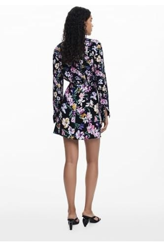 ROCHIE MIDI CU PRINT FLORAL