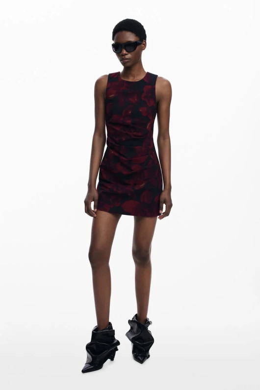 ROCHIE MINI CU PRINT FLORAL