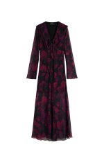 ROCHIE DIN VOAL CU PRINT FLORAL