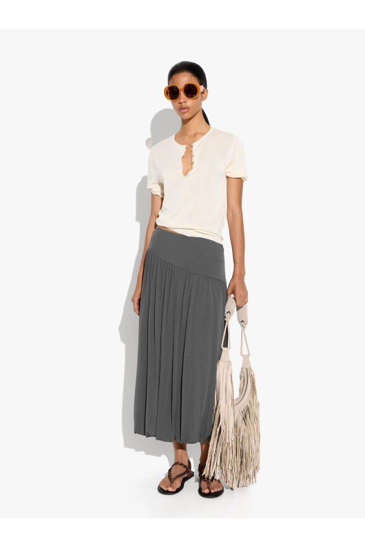 BLUZA CREM CU NASTURI