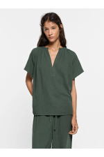 BLUZA KAKI CU MANECA SCURTA