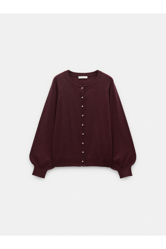 CARDIGAN BORDO