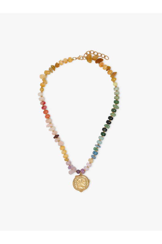COLIER CU PIETRE MULTICOLORE