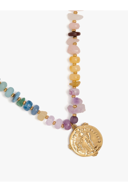 COLIER CU PIETRE MULTICOLORE