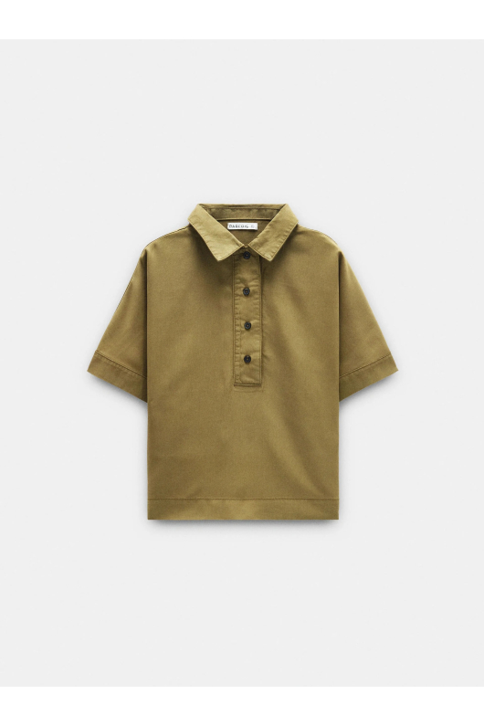 BLUZA STIL CAMASA CU MANECA SCURTA
