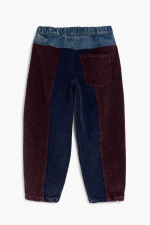 Pantaloni patchwork din denim