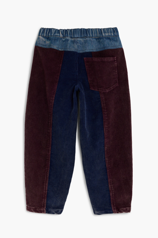 Pantaloni patchwork din denim