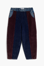 Pantaloni patchwork din denim