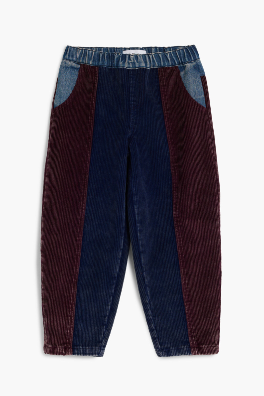 Pantaloni patchwork din denim