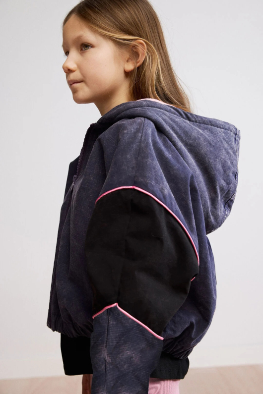 Geaca oversized cu gluga