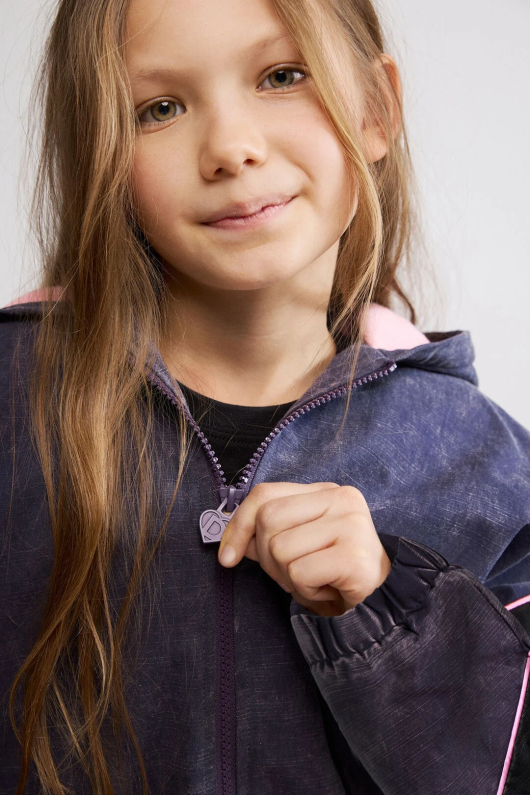 Geaca oversized cu gluga