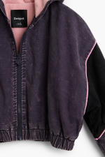 Geaca oversized cu gluga